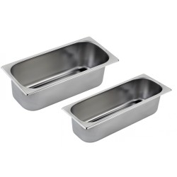 Vaschette gelato acciaio inox cm 36 x 16,5 | Contenitori | Rausa srl