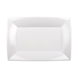 Vassoio rettangolare plastica |piatti plastica rigida riutilizzabilio | Rausa srl