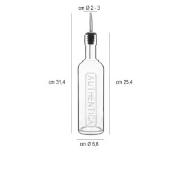 Bottiglia di vetro con tappo versatore cl. 50 authentica Bormioli Luigi  in Bar