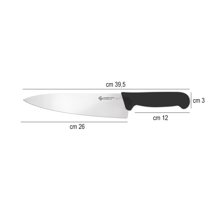 Coltello professionale trinciante cm 26 Ambrogio Sanelli coltelli  in Coltelli da cucina professionali