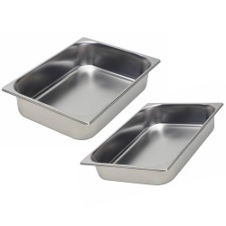 Vaschette gelato acciaio inox cm 36 x 25 | Contenitori | Rausa srl