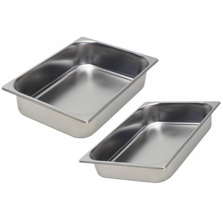 Vaschette gelato acciaio inox cm 36 x 25 | Contenitori | Rausa srl
