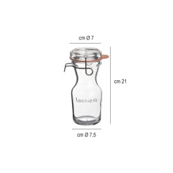 Caraffa in vetro lock eat con gancio e tappo ermetico cl 50 Bormioli Luigi  in Brocche e caraffe