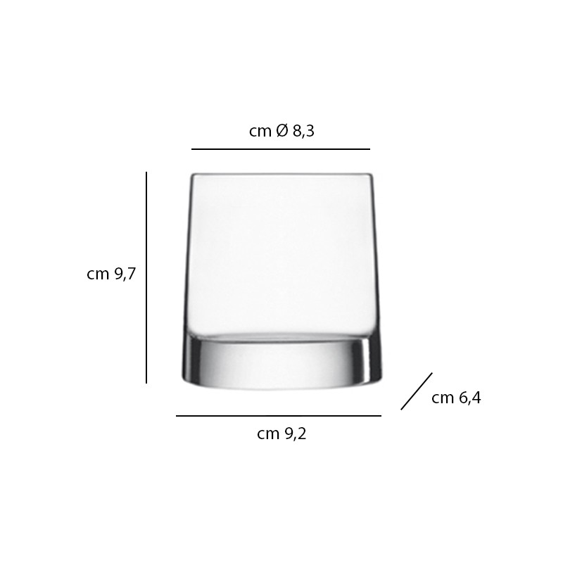 Bicchiere vetro ovale veronese cl. 34,5 Bormioli Luigi  in Bicchieri