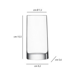 Bicchiere vetro ovale veronese hi-ball cl. 43 Bormioli Luigi  in Bicchieri