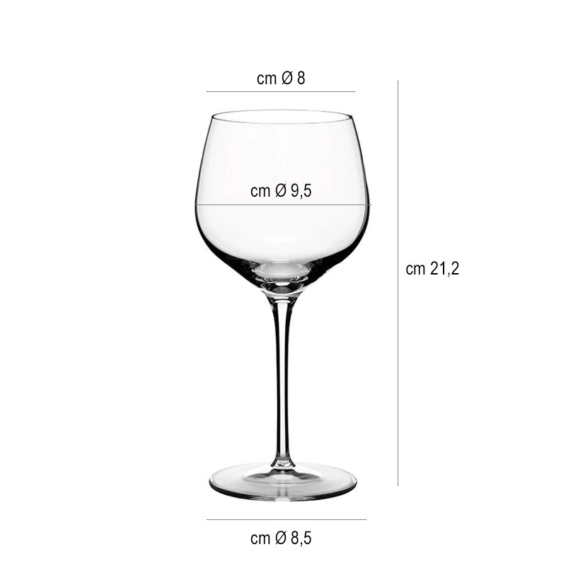 Bicchiere royale vino rosso cl 52 Bormioli Luigi  in Bicchieri