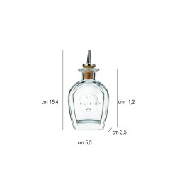 Dash bottle con dosatore elixir ovale cl. 10 Bormioli Luigi  in Mixing-glass