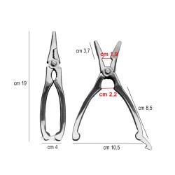 Pinza per aragosta acciaio inox cm 19 Ambrogio Sanelli coltelli  in Posate