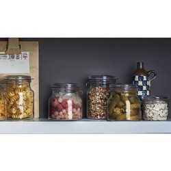 Barattolo vetro lock eat con gancio e tappo ermetico cl 8 Bormioli Luigi  in Buffet