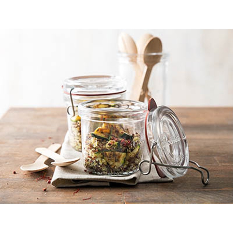 Barattolo vetro lock eat con gancio e tappo ermetico cl 12,5 Bormioli Luigi  in Buffet