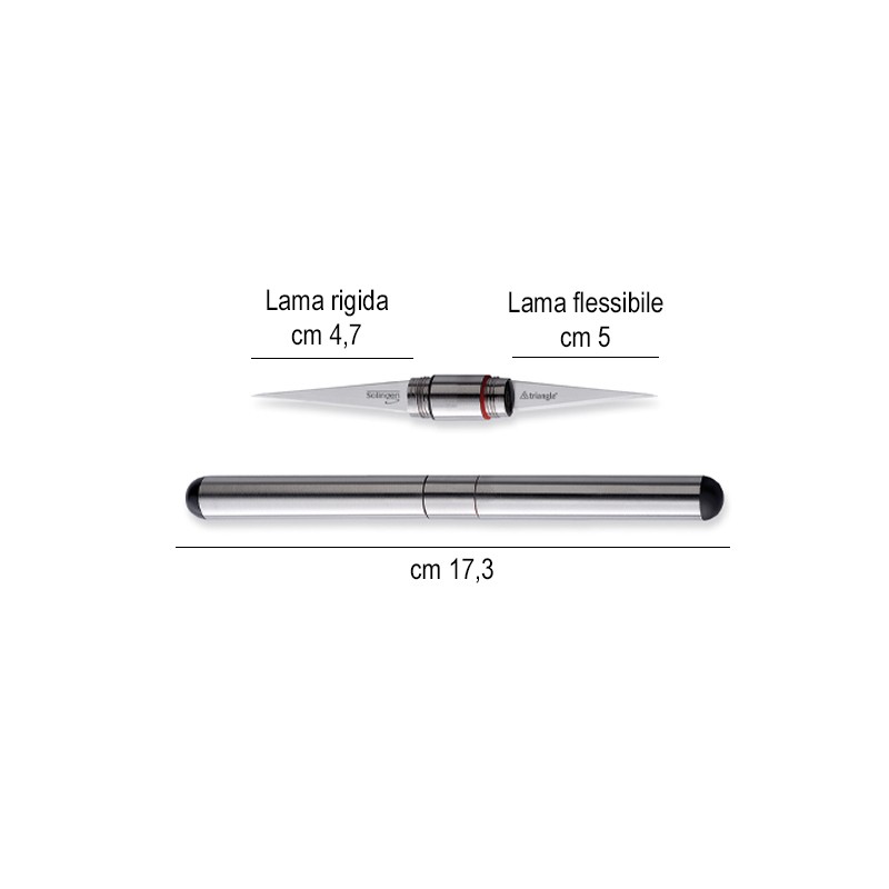 Stiletto thailandese con doppia lama per decorazione frutta e verdura Ambrogio Sanelli coltelli  in Coltelli da cucina professionali