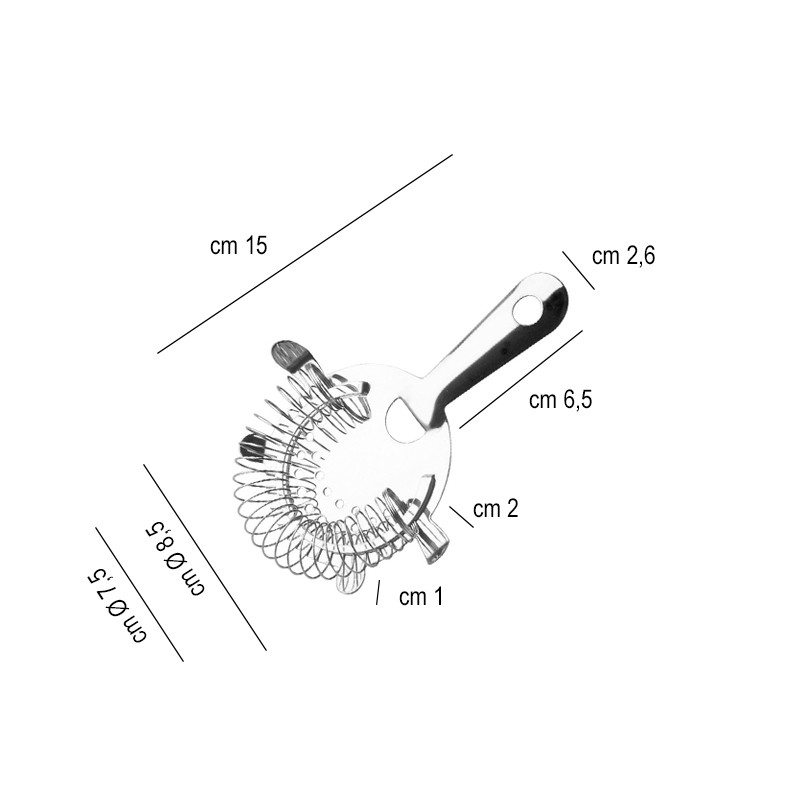 Colino strainer per cocktail Piazza Effepi  in Strainer barman