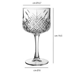 Calice vetro decorato timeless cl 50 Pasabahce  in Linee