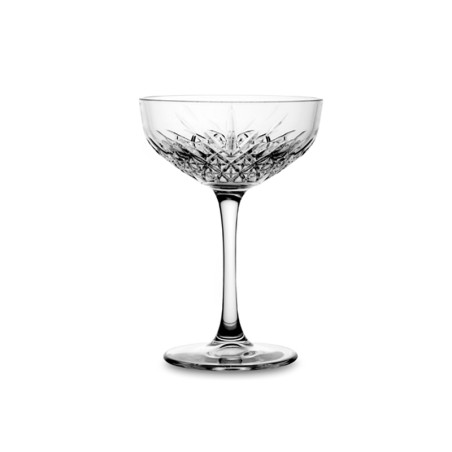 Coppa champagne vetro decorato timeless cl. 25 | Rausa srl