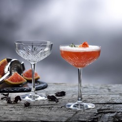 Coppa champagne vetro decorato timeless cl 25 Pasabahce  in Linee