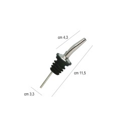 Tappo versatore metal pour Piazza Effepi  in Pourer e speed bottle