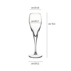Calice vetro montecarlo cl 13,1 flute Pasabahce  in Bicchieri