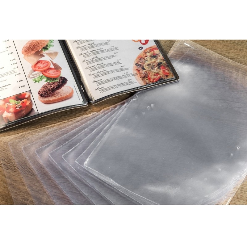 Fogli per menu trasparenti A5 Dag Style  in Tavola