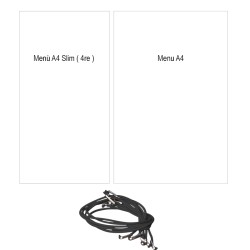 Elastico ricambio menu dag a4 e 4re cm. 34 nero Dag Style  in Tavola