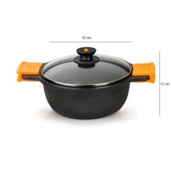 Casseruola antiaderente alta con coperchio cm. 32 Efficient Pintinox  in Casseruole