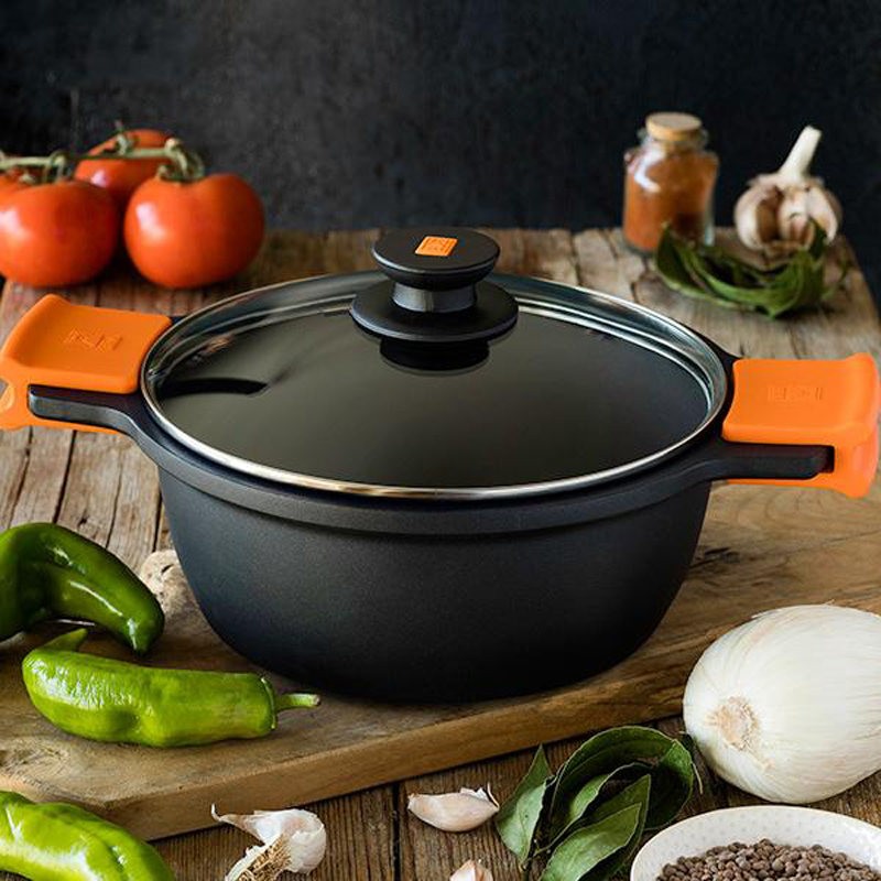 Casseruola antiaderente alta con coperchio cm. 32 Efficient Pintinox  in Casseruole