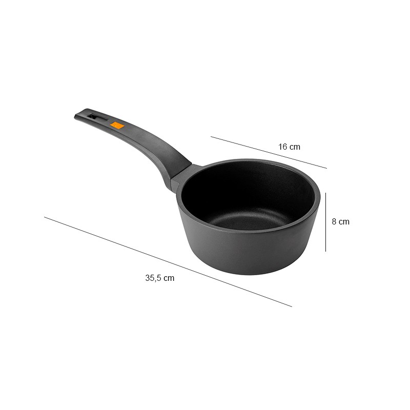 Casseruola antiaderente con manico cm. 16 Efficient Pintinox  in Casseruole