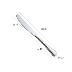 Coltello tavola acciaio inox linea inglese Rausa srl  in Linee