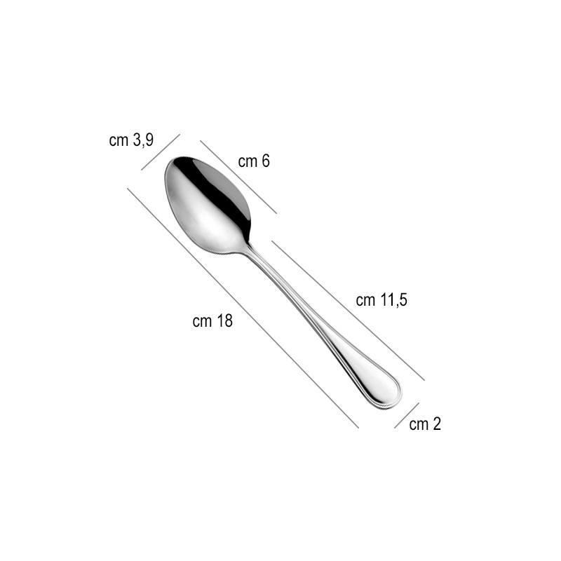 Cucchiaio frutta acciaio inox linea inglese Abert  in Linee