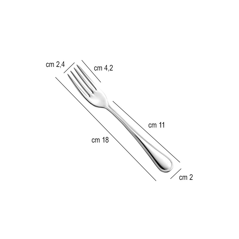 Forchetta frutta acciaio inox linea inglese Abert  in Forchetta frutta