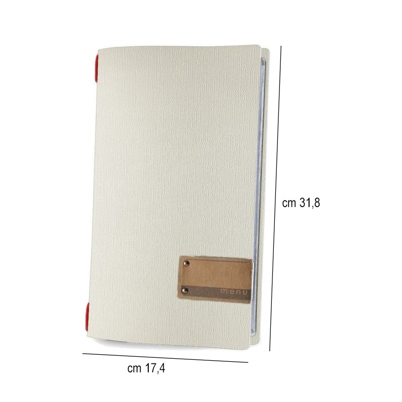 Porta menu juta ghiaccio A4 slim Dag Style  in Tavola