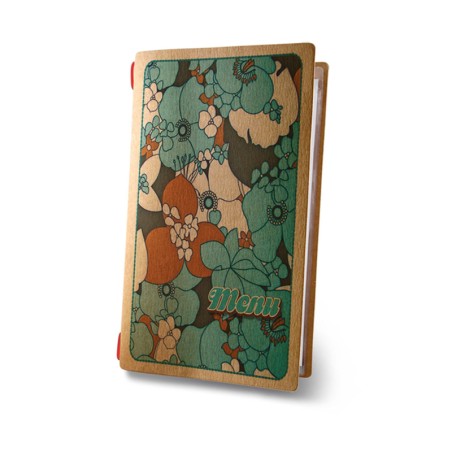 Porta menu in fibra di cellulosa tropical A4 slim | Menù | Rausa srl