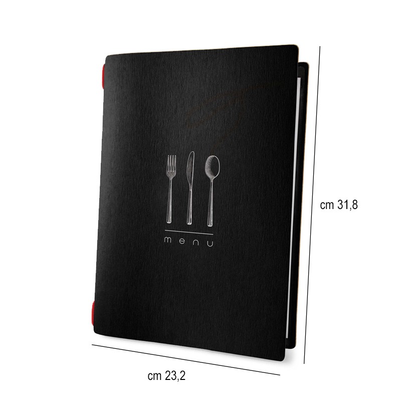 Porta menu in fibra di cellulosa nero A4 Dag Style  in Tavola