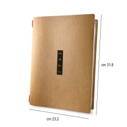 Porta menu in fibra di cellulosa marrone chiaro A4 Dag Style  in Tavola