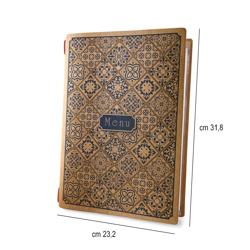 Porta menu in fibra di cellulosa maiolica A4 Dag Style  in Tavola