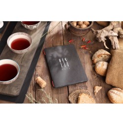 Porta menu in fibra di cellulosa nero golfo Dag Style  in Tavola