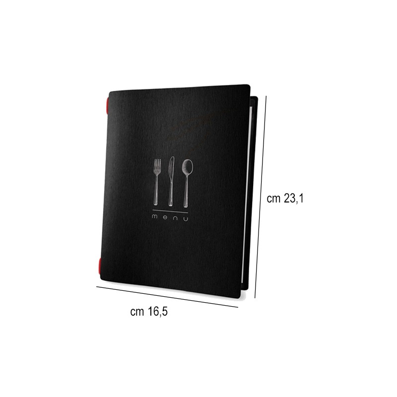 Porta menu in fibra di cellulosa nero golfo Dag Style  in Tavola