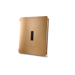 Porta menu in fibra di cellulosa marrone chiaro golfo | Rausa srl