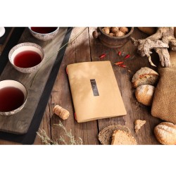 Porta menu in fibra di cellulosa marrone chiaro golfo Dag Style  in Tavola