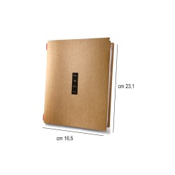 Porta menu in fibra di cellulosa marrone chiaro golfo Dag Style  in Tavola
