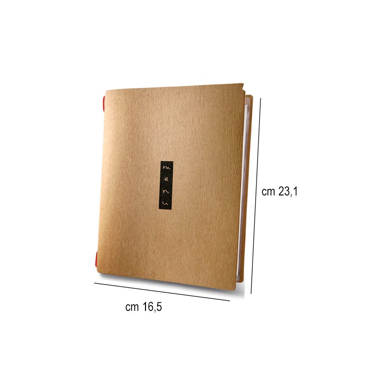 Porta menu in fibra di cellulosa marrone chiaro golfo Dag Style  in Tavola