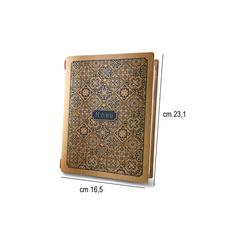 Porta menu in fibra di cellulosa maiolica golfo Dag Style  in Tavola