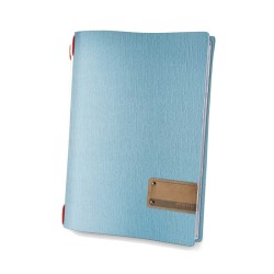 Porta menu juta celeste a4 | Menù e lavagne | Rausa srl