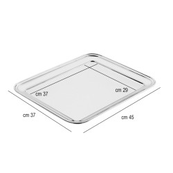 Vassoio in acciaio cm 45 x 37 Pintinox  in Bar