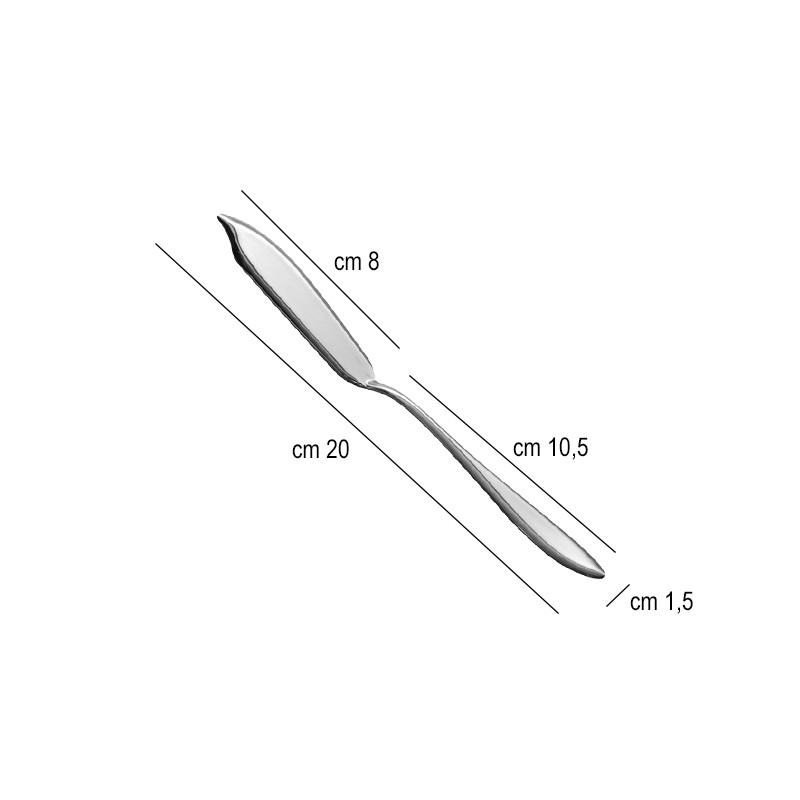 Coltello pesce acciaio inox galileo salvinelli Salvinelli posate  in Linee