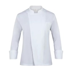 Giacca cuoco bianca bottoni auto Giblors  in Giacca cuoco