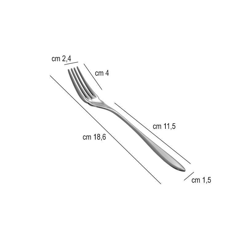 Forchetta pesce acciaio inox galileo salvinelli Salvinelli posate  in Linee