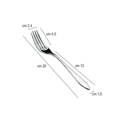 Forchetta tavola acciaio inox galileo salvinelli Salvinelli posate  in Linee