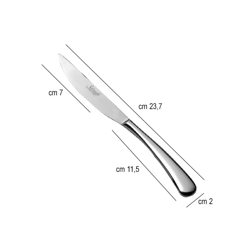 Coltello tavola acciaio inox forever salvinelli Salvinelli posate  in Linee