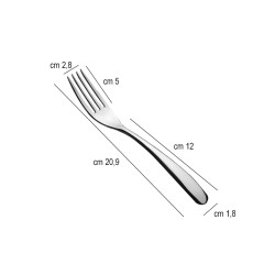 Forchetta tavola acciaio inox forever salvinelli Salvinelli posate  in Linee