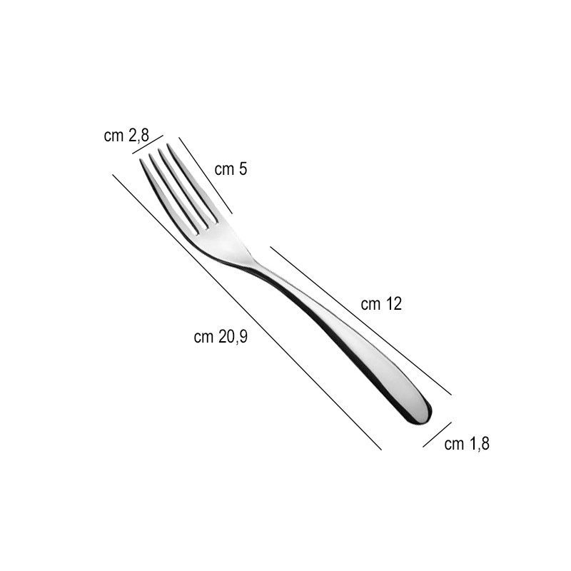 Forchetta tavola acciaio inox forever salvinelli Salvinelli posate  in Linee